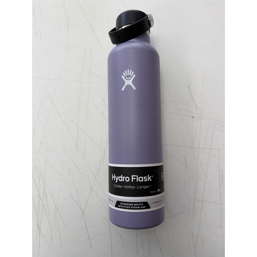 Hydro Flask 24oz Standard Mouth Insulated Stainless Water Bottle  Purple